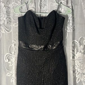 Black Strapless Cocktail Dress